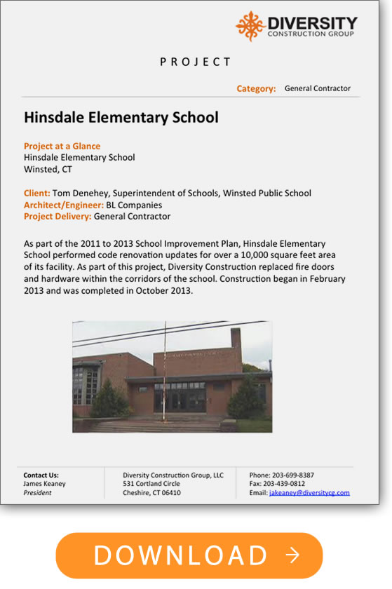 Hinsdale Elementary School Diversity CG